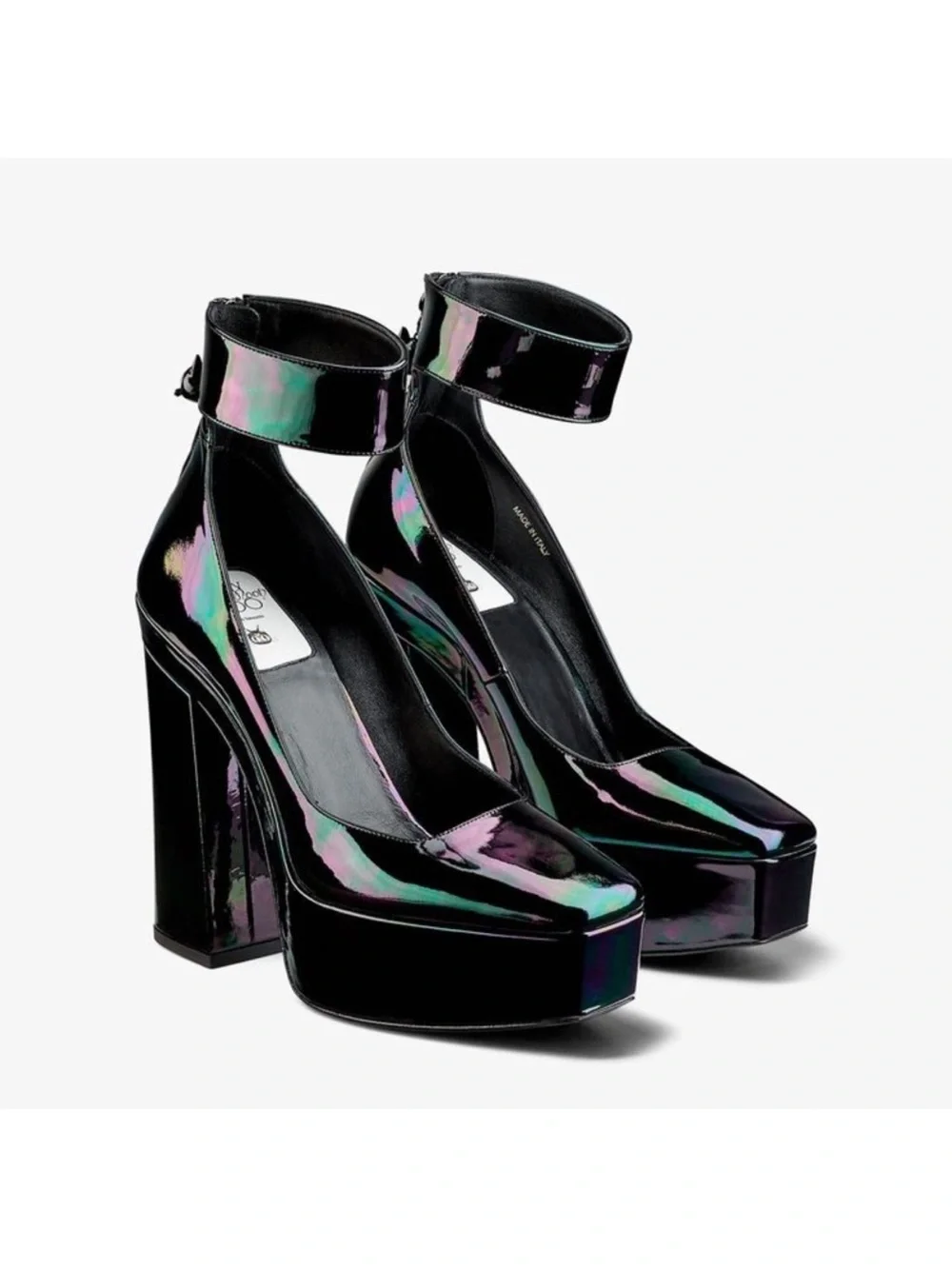 Jimmy Choo Sailor Moon Iridescent Luna Platform 140 leather heeled pumps 35